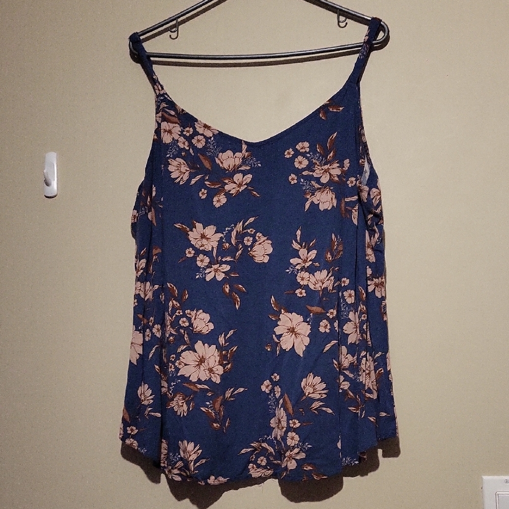 Floral Blue Women's Top